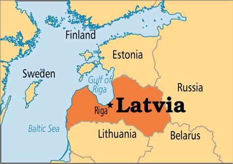 latvia map surrounding countries.